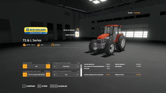 Трактор NEW HOLLAND L95 V1.2 для Farming Simulator 2019