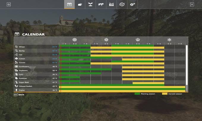 Климат WEST TENNESSEE GEO V1.0 для Farming Simulator 2019