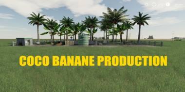 Производство кокосов и бананов COCO BANANE PRODUCTION V1.0 для Farming Simulator 2019