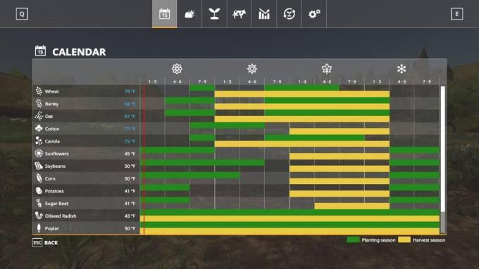 Климат SEASONS GEO: KANSAS V1.1.0.0 для Farming Simulator 2019
