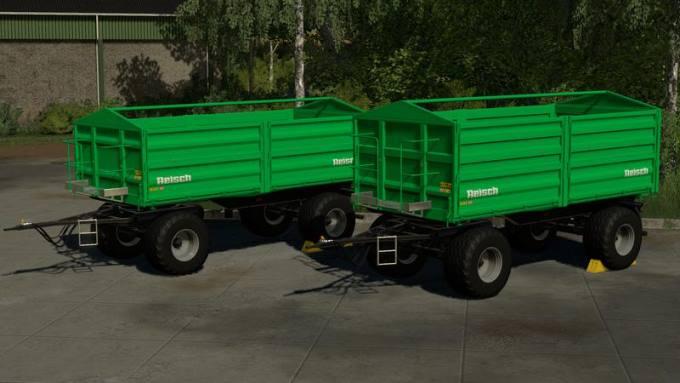 Пак прицепов [FBM TEAM] REISCH RD 130 U. RD 150 / RD 150 A 3-WAY TIPPER V1.0.0.0 для Farming Simulator 2019