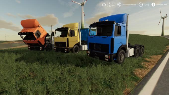 Пак тягачей МАЗ 5432 и 6422 v 1.0.0.0 для Farming Simulator 2019