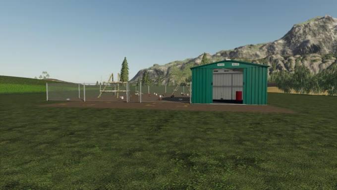 Курятник METAL FENCE CHICKEN STABLE V1.0.0.0 для Farming Simulator 2019