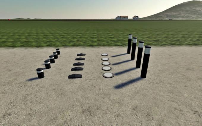 Пак фонарей LIGHTS PLACEABLE PACK FS19 V1.0 для Farming Simulator 2019