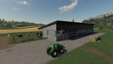 Коровник Cow Stable v 1.0 для Farming Simulator 2019