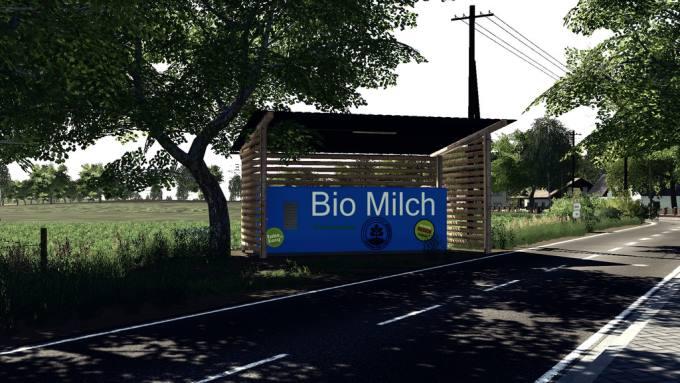 Точка продажи молока Placeable Salespoint For Milk v 1.0 для Farming Simulator 2019