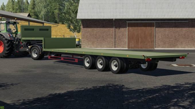 Полуприцеп для тюков Low Loader v 1.0 для Farming Simulator 2019