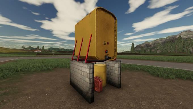 АЗС CUVE A GASOIL V1.0 для Farming Simulator 2019