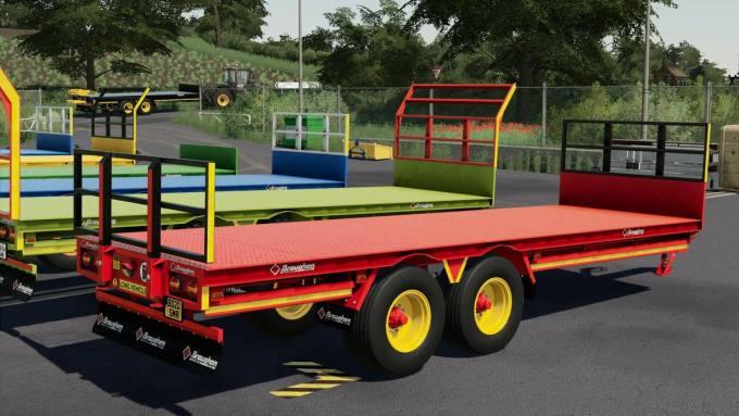 Прицеп для тюков BROUGHAN 28 FOOT BALE TRAILER V1.1.0.0 для Farming Simulator 2019