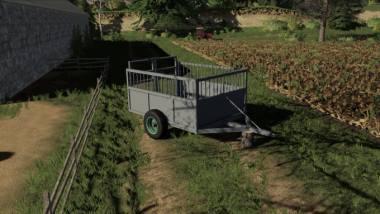 Прицеп для животных Old Cattle Trailer v 1.0 для Farming Simulator 2019