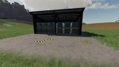 Пак хранилищ для гранул GlobalCompany - pallet storage Straw Harvest Addon v1.0 для Farming Simulator 2019