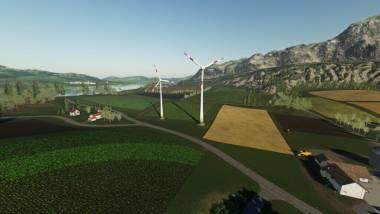 Пак ветрогенераторов Wind Turbine Large And Small v 1.1 для Farming Simulator 2019