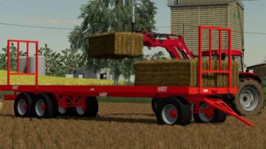Прицеп для тюков Straw Tray v 1.0 для Farming Simulator 2019