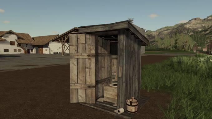 Туалет Outhouse v1.1 для Farming Simulator 2019