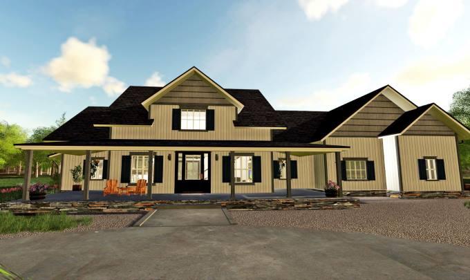 Дом EMR FARMHOUSE V1.0 для Farming Simulator 2019