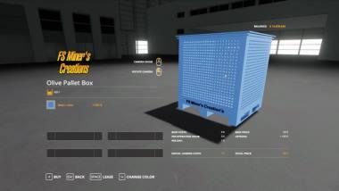 Ящик для оливок PALLET BOX FOR OLIVES V0.5 для Farming Simulator 2019