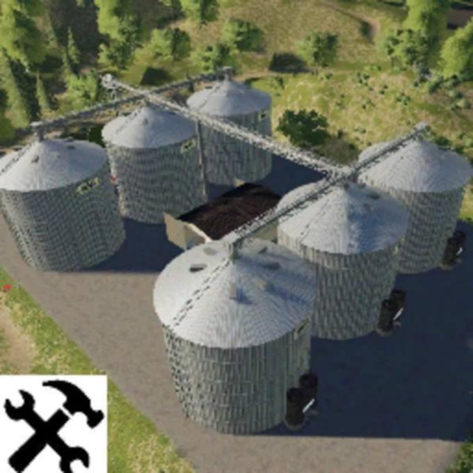 Пак хранилищ COURTYARD SILOS V3.5 для Farming Simulator 2019