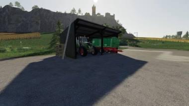 Навес SMALL WOODEN SHELTER V1.0.0.0 для Farming Simulator 2019