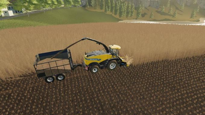 Прицеп перегрузчик MF 3012 WOODCHIPS - FORAGE V1.0.0.0 для Farming Simulator 2019