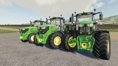 Пак тракторов John Deere 6M Series v2.0.1 для Farming Simulator 2019