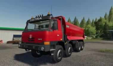 Модульный грузовик TATRA TERRNO1 8X8 + KORBA S1 V1.0 для Farming Simulator 2019