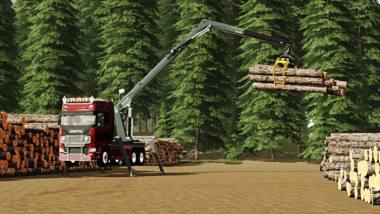 Модульный погрузчик леса NMC Timber Loader v1.0.1 для Farming Simulator 2019