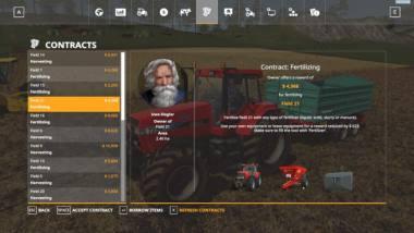 Скрипт REFRESH CONTRACTS V1.0.0.0 для Farming Simulator 2019