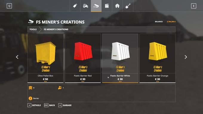 Пак дорожных барьеров PLASTIC ROAD BARRIER PACK V1.0 для Farming Simulator 2019