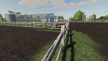Пак заборов  Old Fence With Gate v 1.0 для Farming Simulator 2019