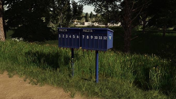 Пак почтовых ящиков Mailboxes v1.0 для Farming Simulator 2019
