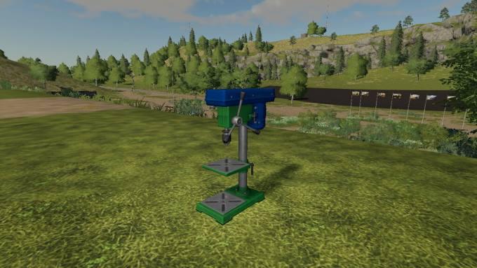 Пак покупаемых объектов Bench Drill And Grill Pack v1.1 для Farming Simulator 2019