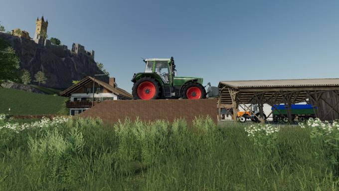 Рампа Placeable Ramp v1.0 для Farming Simulator 2019