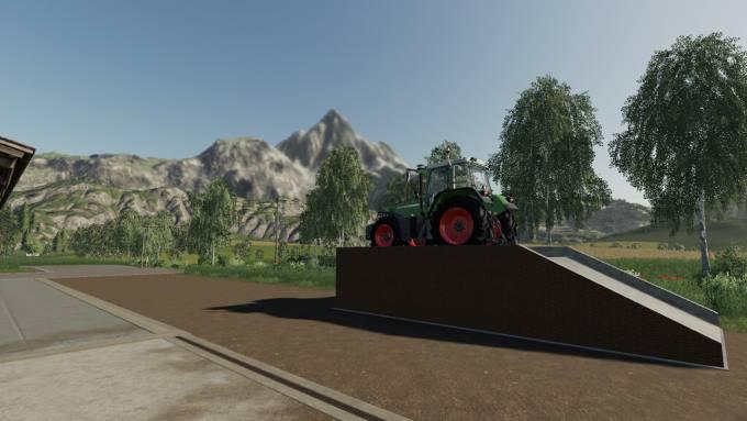 Рампа Placeable Ramp v1.0 для Farming Simulator 2019