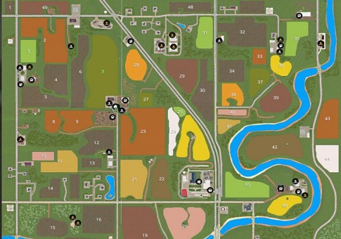 Карта SOMEWHERE IN CANADA V1.2 для Farming Simulator 2019