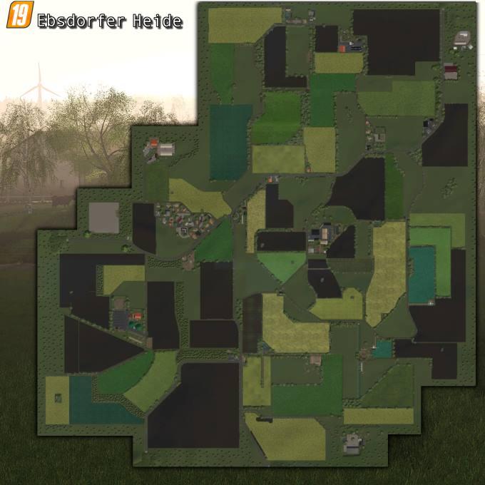 Карта EBSDORFER HEIDE V1.0.0.0 для Farming Simulator 2019