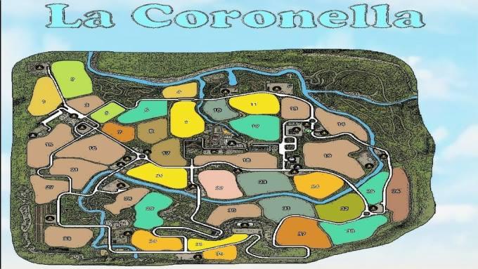 Карта La Coronella Map v 1.1 для  Farming Simulator 19