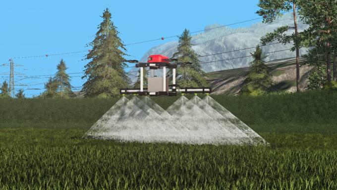 Опрыскиватель Agricultural Drone v1.0 для Farming Simulator 2019