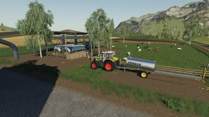 Овчарня Dairy Sheep v1.0 для Farming Simulator 2019