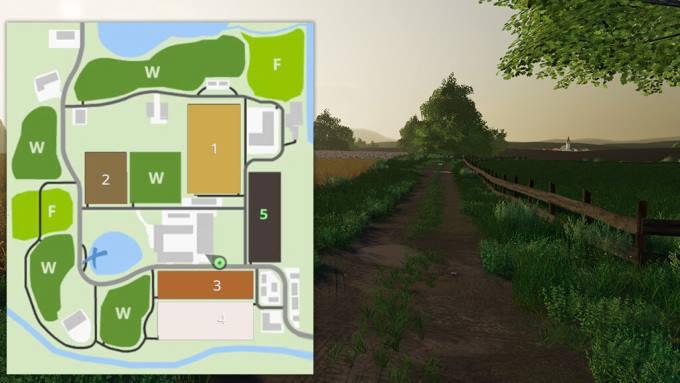 Карта Kleines Land v!.0 для Farming Simulator 2019