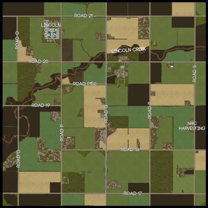 Карта LINCOLN CREEK VERSION V1.0.0.0 для Farming Simulator 2019