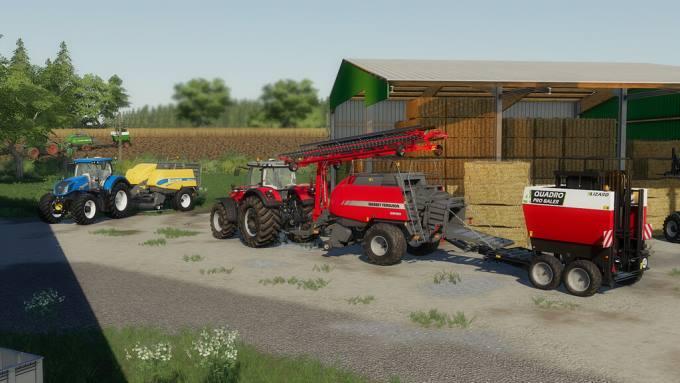 Пак для тюковки Quadro Pro Baler Pack v1.0 для Farming Simulator 2019