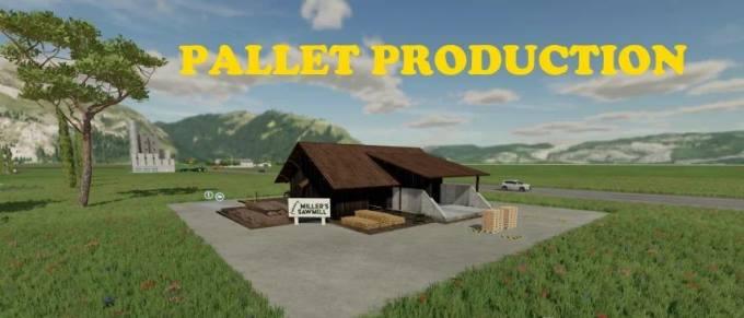 Производство поддонов Pallet Production версия 1.1.0.0 для Farming Simulator 22