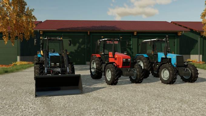 Трактор MTZ 1221 v1.0 для Farming Simulator 22