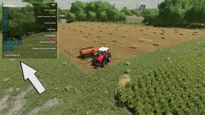 Скрипт Bale Count System v1.0 для Farming Simulator 22