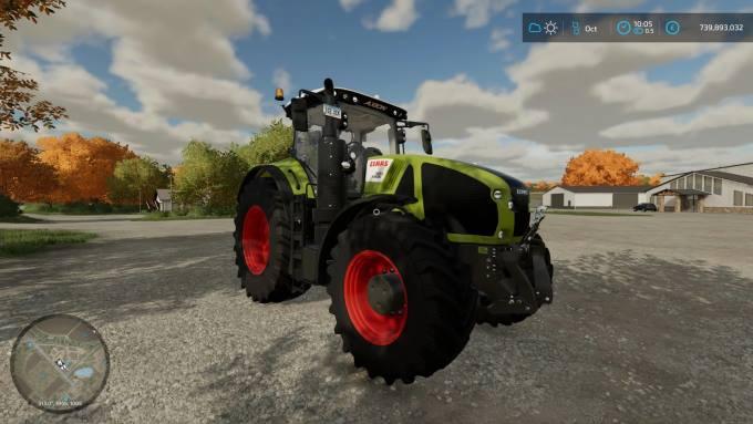 Трактор CLAAS AXION 900 SERIES V1.0.0.0 ДЛЯ FARMING SIMULATOR 2022