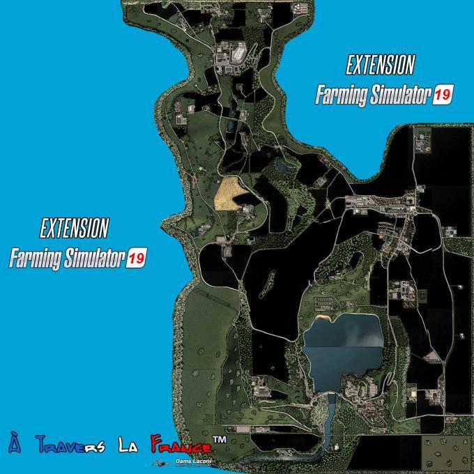 Карта MAP À TRAVERS LA FRANCE™ V1.0.0.2 для Farming Simulator 19