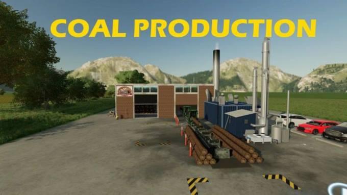 Производство угля Coal Production v1.0 для Farming Simulator 22