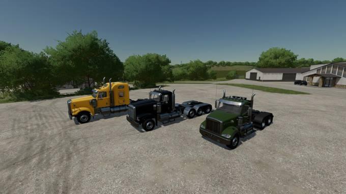 Пак грузовиков American Trucks v1.0 для Farming Simulator 22