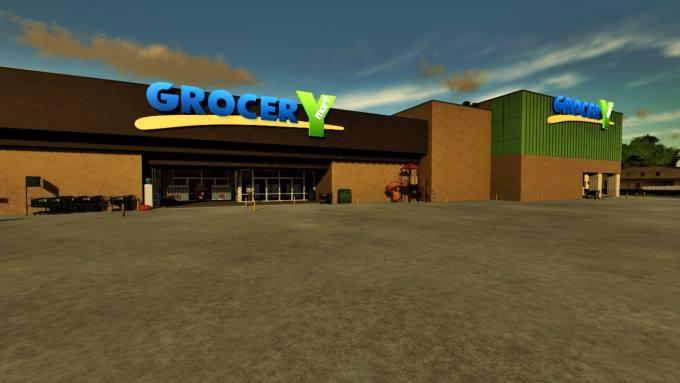 Продуктовый магазин GROCERY MART V1.0 для Farming Simulator 22