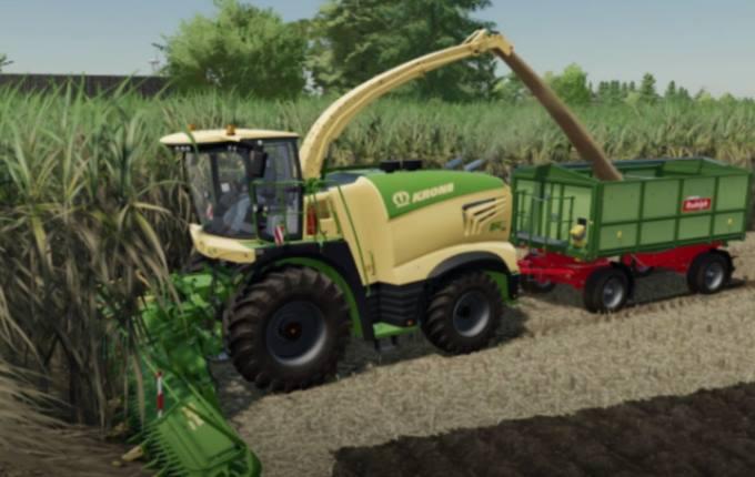 Комбайн KRONE X-COLLECT 900-3 POPLAR AND SUGARCANE V1.0.0.2 для Farming Simulator 22